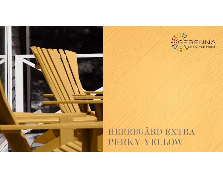 farvekort herregård extra PERKY YELLOW